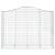 Coșuri gabion arcuite 10 buc, 200x50x140/160cm, fier galvanizat GartenMobel Dekor