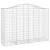 Coșuri gabion arcuite 12 buc, 200x50x140/160cm, fier galvanizat GartenMobel Dekor