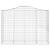 Coșuri gabion arcuite 12 buc, 200x50x140/160cm, fier galvanizat GartenMobel Dekor