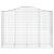 Coșuri gabion arcuite 14 buc, 200x50x140/160cm, fier galvanizat GartenMobel Dekor