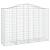 Coșuri gabion arcuite 14 buc, 200x50x140/160cm, fier galvanizat GartenMobel Dekor
