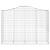 Coșuri gabion arcuite 18 buc, 200x50x140/160cm, fier galvanizat GartenMobel Dekor