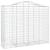 Coș gabion arcuit, 11 buc, 200x50x160/180 cm, fier galvanizat GartenMobel Dekor