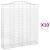 Coșuri gabion arcuite, 10 buc 200x50x220/240cm, fier galvanizat GartenMobel Dekor