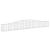 Coșuri gabion arcuite 10 buc, 400x30x40/60 cm, fier galvanizat GartenMobel Dekor