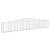Coșuri gabion arcuite 3 buc, 400x30x60/80 cm, fier galvanizat GartenMobel Dekor