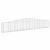 Coșuri gabion arcuite 4 buc, 400x30x60/80 cm, fier galvanizat GartenMobel Dekor