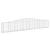 Coșuri gabion arcuite 10 buc, 400x30x60/80 cm, fier galvanizat GartenMobel Dekor