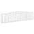 Coșuri gabion arcuite 2 buc, 400x30x80/100 cm, fier galvanizat GartenMobel Dekor