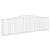 Coșuri gabion arcuite 2 buc, 400x30x100/120 cm fier galvanizat GartenMobel Dekor