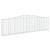 Coșuri gabion arcuite 3 buc, 400x30x100/120 cm fier galvanizat GartenMobel Dekor