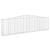 Coșuri gabion arcuite 25 buc, 400x30x100/120 cm fier galvanizat GartenMobel Dekor