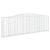 Coșuri gabion arcuite 3 buc. 400x30x120/140cm fier galvanizat GartenMobel Dekor