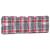 Perne pentru paleți, 5 buc., roșu carouri, material textil GartenMobel Dekor