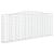 Coșuri gabion arcuite 2 buc. 400x30x160/180 cm fier galvanizat GartenMobel Dekor