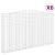 Coșuri gabion arcuite, 6 buc, 400x30x220/240cm, fier galvanizat GartenMobel Dekor