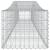 Coșuri gabion arcuite 2 buc, 400x50x40/60 cm, fier galvanizat GartenMobel Dekor