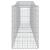 Coșuri gabion arcuite 25 buc, 400x50x80/100 cm, fier galvanizat GartenMobel Dekor