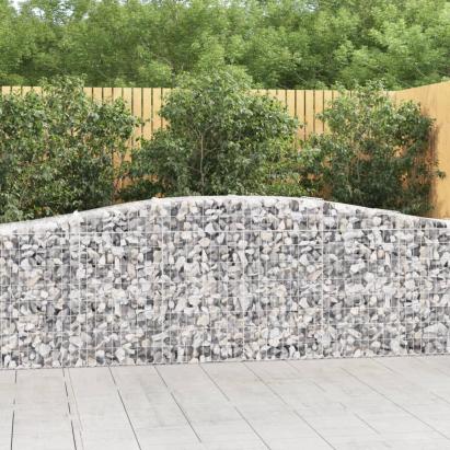 Coșuri gabion arcuite 25 buc, 400x50x80/100 cm, fier galvanizat GartenMobel Dekor