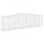Coșuri gabion arcuite 3 buc, 400x50x100/120 cm fier galvanizat GartenMobel Dekor
