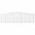 Coșuri gabion arcuite 9 buc, 400x50x100/120 cm fier galvanizat GartenMobel Dekor