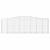 Coșuri gabion arcuite 5 buc, 400x50x120/140 cm, fier galvanizat GartenMobel Dekor