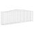 Coșuri gabion arcuite 10 buc, 400x50x120/140cm, fier galvanizat GartenMobel Dekor