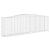 Coșuri gabion arcuite 15 buc, 400x50x120/140cm, fier galvanizat GartenMobel Dekor