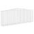 Coșuri gabion arcuite 6 buc, 400x50x140/160 cm, fier galvanizat GartenMobel Dekor