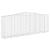 Coșuri gabion arcuite 9 buc, 400x50x140/160 cm, fier galvanizat GartenMobel Dekor