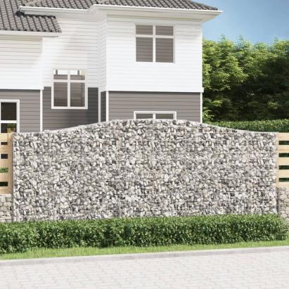 Coșuri gabion arcuite 8 buc. 400x50x160/180 cm, fier galvanizat GartenMobel Dekor