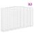 Coșuri gabion arcuite, 2 buc, 400x50x220/240cm, fier galvanizat GartenMobel Dekor