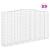 Coșuri gabion arcuite, 9 buc, 400x50x220/240cm, fier galvanizat GartenMobel Dekor