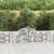 Coșuri gabion arcuite 2 buc, 200x30x60/80 cm, fier galvanizat GartenMobel Dekor