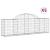 Coșuri gabion arcuite 5 buc, 200x30x60/80 cm, fier galvanizat GartenMobel Dekor