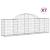 Coșuri gabion arcuite 7 buc, 200x30x60/80 cm, fier galvanizat GartenMobel Dekor