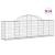 Coșuri gabion arcuite 14 buc, 200x30x60/80 cm, fier galvanizat GartenMobel Dekor