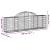Coșuri gabion arcuite 15 buc, 200x30x60/80 cm, fier galvanizat GartenMobel Dekor