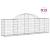 Coșuri gabion arcuite 15 buc, 200x30x60/80 cm, fier galvanizat GartenMobel Dekor