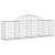 Coșuri gabion arcuite 25 buc, 200x30x60/80 cm, fier galvanizat GartenMobel Dekor