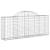 Coșuri gabion arcuite 4 buc, 200x30x80/100cm, fier galvanizat GartenMobel Dekor