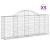 Coșuri gabion arcuite 5 buc, 200x30x80/100cm, fier galvanizat GartenMobel Dekor