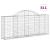 Coșuri gabion arcuite 11 buc, 200x30x80/100cm, fier galvanizat GartenMobel Dekor