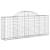 Coșuri gabion arcuite 20 buc, 200x30x80/100 cm, fier galvanizat GartenMobel Dekor