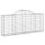 Coșuri gabion arcuite 25 buc, 200x30x80/100 cm, fier galvanizat GartenMobel Dekor