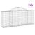 Coșuri gabion arcuite 30 buc, 200x30x80/100 cm, fier galvanizat GartenMobel Dekor
