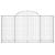 Coșuri gabion arcuite 2 buc, 200x30x100/120 cm fier galvanizat GartenMobel Dekor