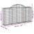 Coșuri gabion arcuite 7 buc, 200x30x100/120 cm fier galvanizat GartenMobel Dekor