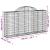 Coșuri gabion arcuite 9 buc, 200x30x100/120 cm fier galvanizat GartenMobel Dekor