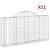Coșuri gabion arcuite 11 buc, 200x30x100/120 cm fier galvanizat GartenMobel Dekor